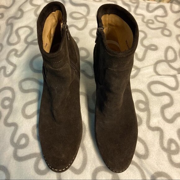 PLDM for PALLADIUM Sz EU 39 Suede Leather Booties Stacked Heels - Picture 2 of 12